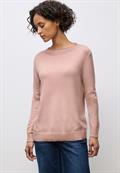 Pullover mit Rollkante faded rose mel.