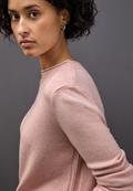 Pullover mit Rollkante faded rose mel.