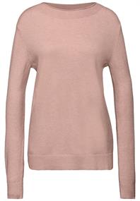 Pullover mit Rollkante faded rose mel.