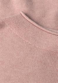 Pullover mit Rollkante faded rose mel.