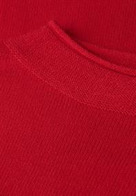Pullover mit Rollkante racing red