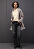 Pullover mit Rollkante soft beige