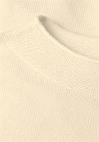 Pullover mit Rollkante soft beige