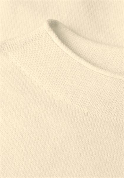Pullover mit Rollkante soft beige