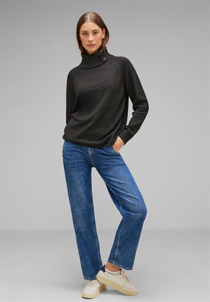 Pullover mit Rollkragen anthracite melange
