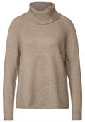 Pullover mit Rollkragen bleached sand melange