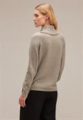 Pullover mit Rollkragen bleached sand melange
