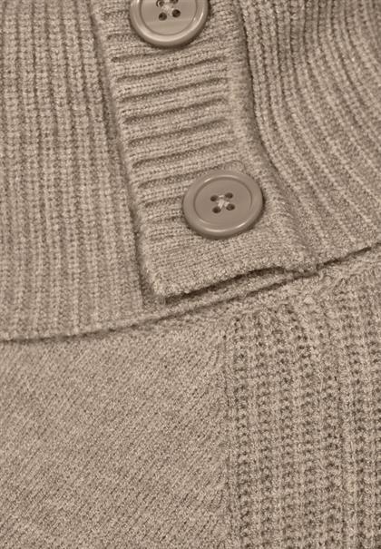 Pullover mit Rollkragen bleached sand melange