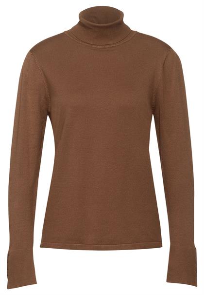 Pullover mit Rollkragen nut brown