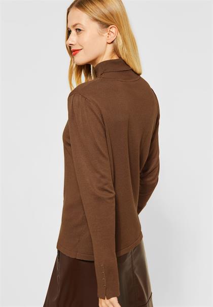 Pullover mit Rollkragen nut brown