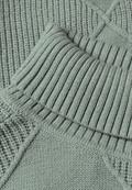 Pullover mit Rollkragen und Strukturmix eucalyptus green mel.