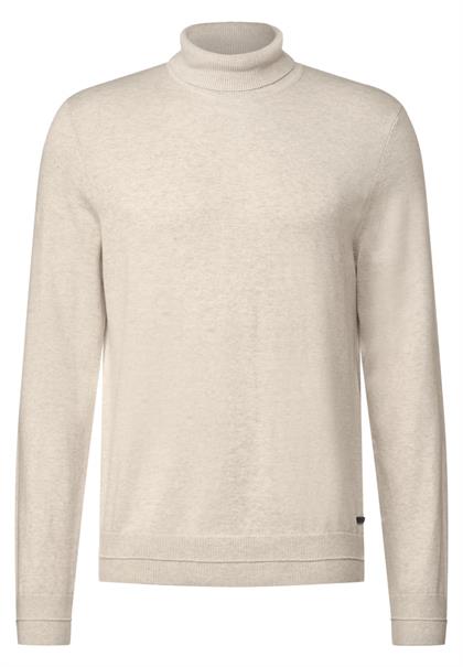 Pullover mit Rollkragen wool white