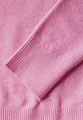 Pullover mit Rundhals intense rose mel.