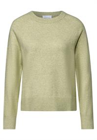 Pullover mit Rundhals mild green mel.