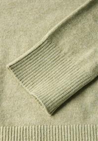 Pullover mit Rundhals mild green mel.