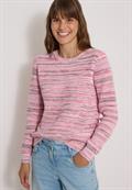 Pullover mit Rundhals und Space-Dye-Optik flame red