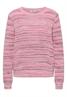 Pullover mit Rundhals und Space-Dye-Optik flame red
