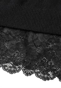 Pullover mit Rundhals und Spitzenkante black