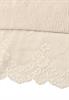 Pullover mit Rundhals und Spitzenkante pure beige