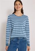 Pullover mit Rundhals und Streifen easy blue