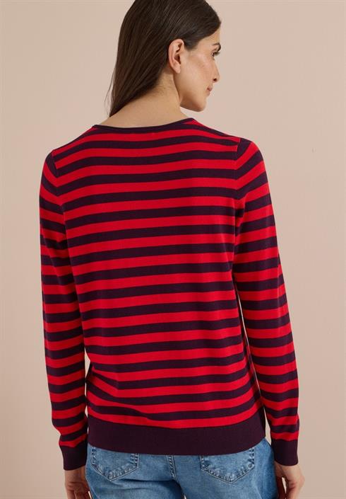 pullover-mit-rundhals-und-streifen-eggplant-red