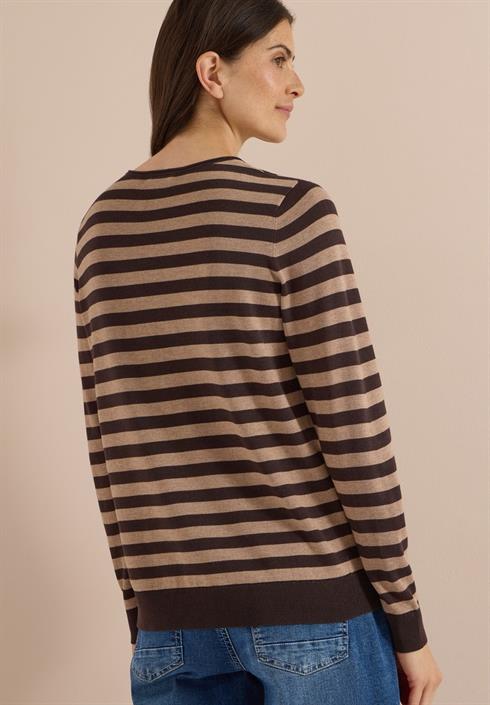 pullover-mit-rundhals-und-streifen-truffle-brown