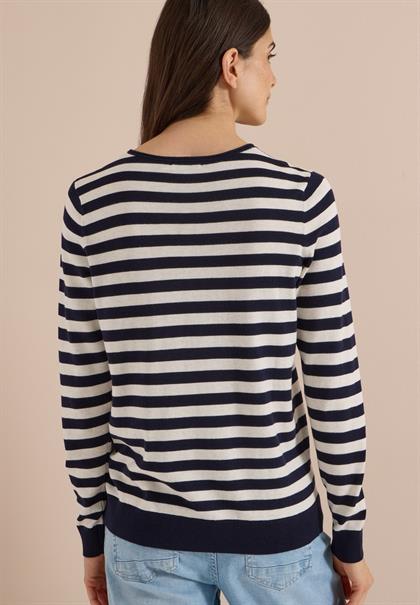 Pullover mit Rundhals und Streifen urban dark blue