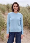 Pullover mit Rundhals und Struktur cosmopolitan blue melange