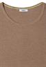 Pullover mit Rundhals und Struktur creamy mocha melange