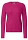 Pullover mit Rundhals und Struktur pink flash melange