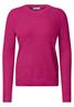 Pullover mit Rundhals und Struktur pink flash melange