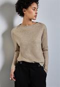 Pullover mit Schlitz-Detail honey sand mel.