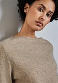 Pullover mit Schlitz-Detail honey sand mel.
