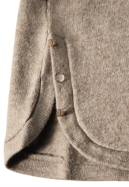 Pullover mit Schlitz-Detail honey sand mel.
