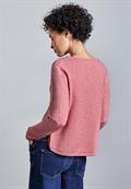 Pullover mit Schlitz-Detail sugar coral mel.