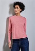 Pullover mit Schlitz-Detail sugar coral mel.