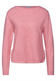 Pullover mit Schlitz-Detail sugar coral mel.