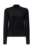 Pullover mit Stehkragen aus Wollmix black