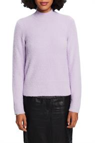 Pullover mit Stehkragen aus Wollmix lavender