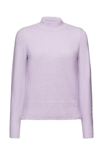Pullover mit Stehkragen aus Wollmix lavender
