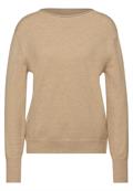 Pullover mit Stehkragen clear sand melange