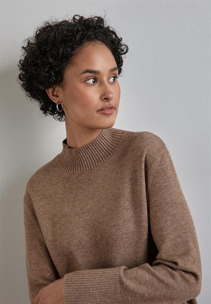 Pullover mit Stehkragen rich mocha mel.