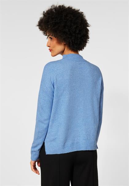 Pullover mit Stehkragen sublime blue melange