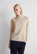 Pullover mit Stickerei whisper cream melange