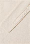Pullover mit Strickdetail oat milk beige melange