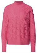 Pullover mit Strickmuster candy pink mel.