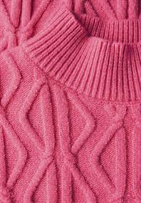 Pullover mit Strickmuster candy pink mel.