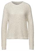 Pullover mit Strickmuster cloud cream mel.