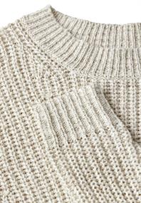 Pullover mit Strickmuster cloud cream mel.