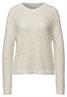 Pullover mit Strickmuster cloud cream mel.